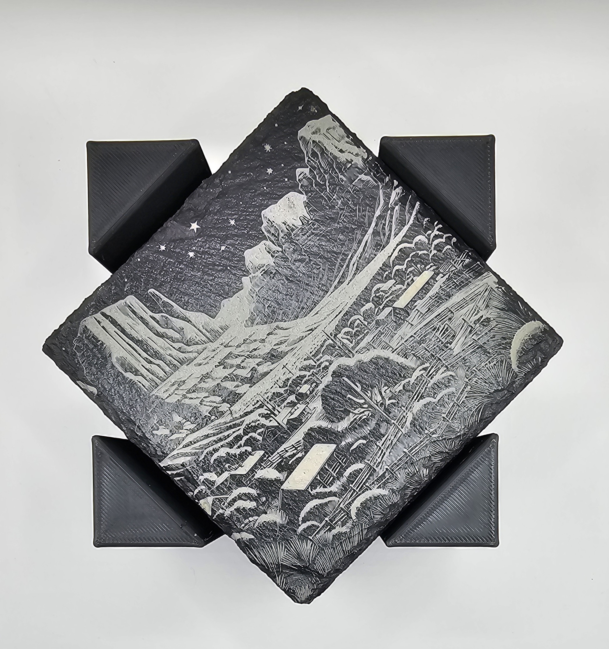 Engraved Tile - Custom ceramic engraving